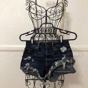Dark denim shirts with pattern pockets